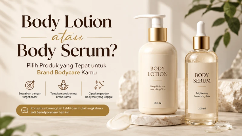 Body Lotion atau Body Serum? Pilih Produk yang Tepat untuk Brand Bodycare Kamu